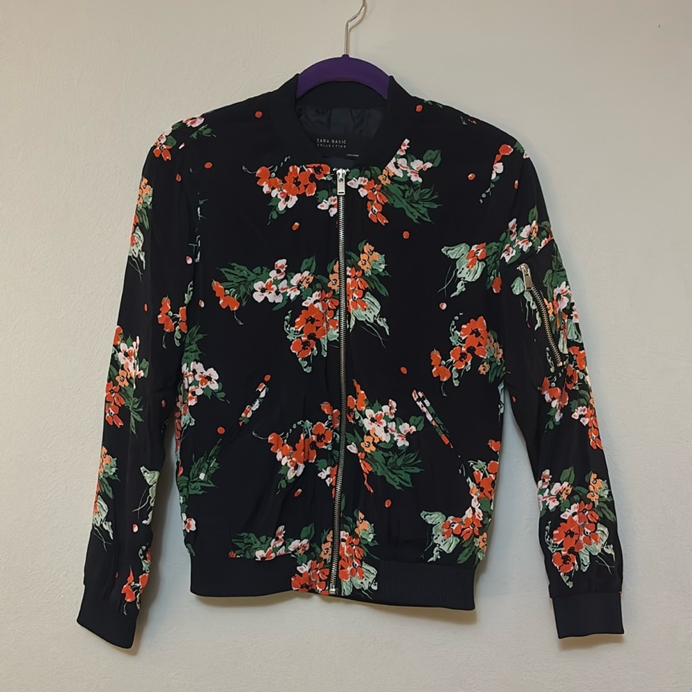 Zara floral jacket, size XS